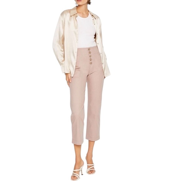 Club Monaco Pants - Club Monaco cropped high waist utility casual pants size 10 excellent condition
